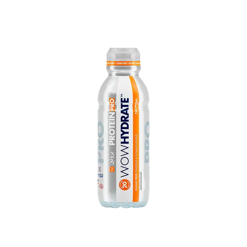 WOW Hydrate بروتين ووتر تروبيكال 500مل 20غ