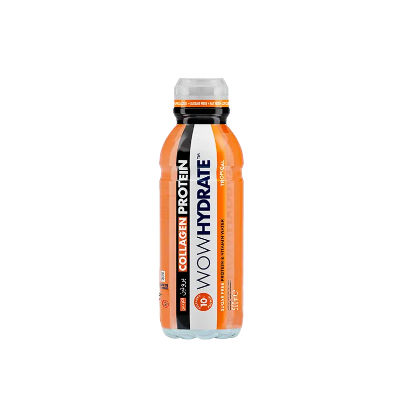 WOW Hydrate Collagen Water 500ml 10g Tropical
