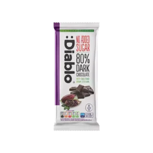 Diablo Stevia Dark Chocolate 80% Bar 75g